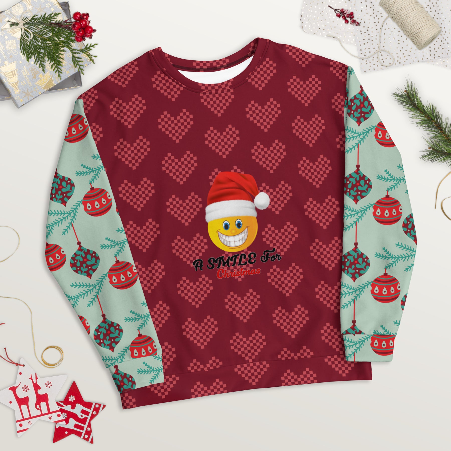 A Smile for Christmas Unisex Sweatshirt - TRIPLE-A