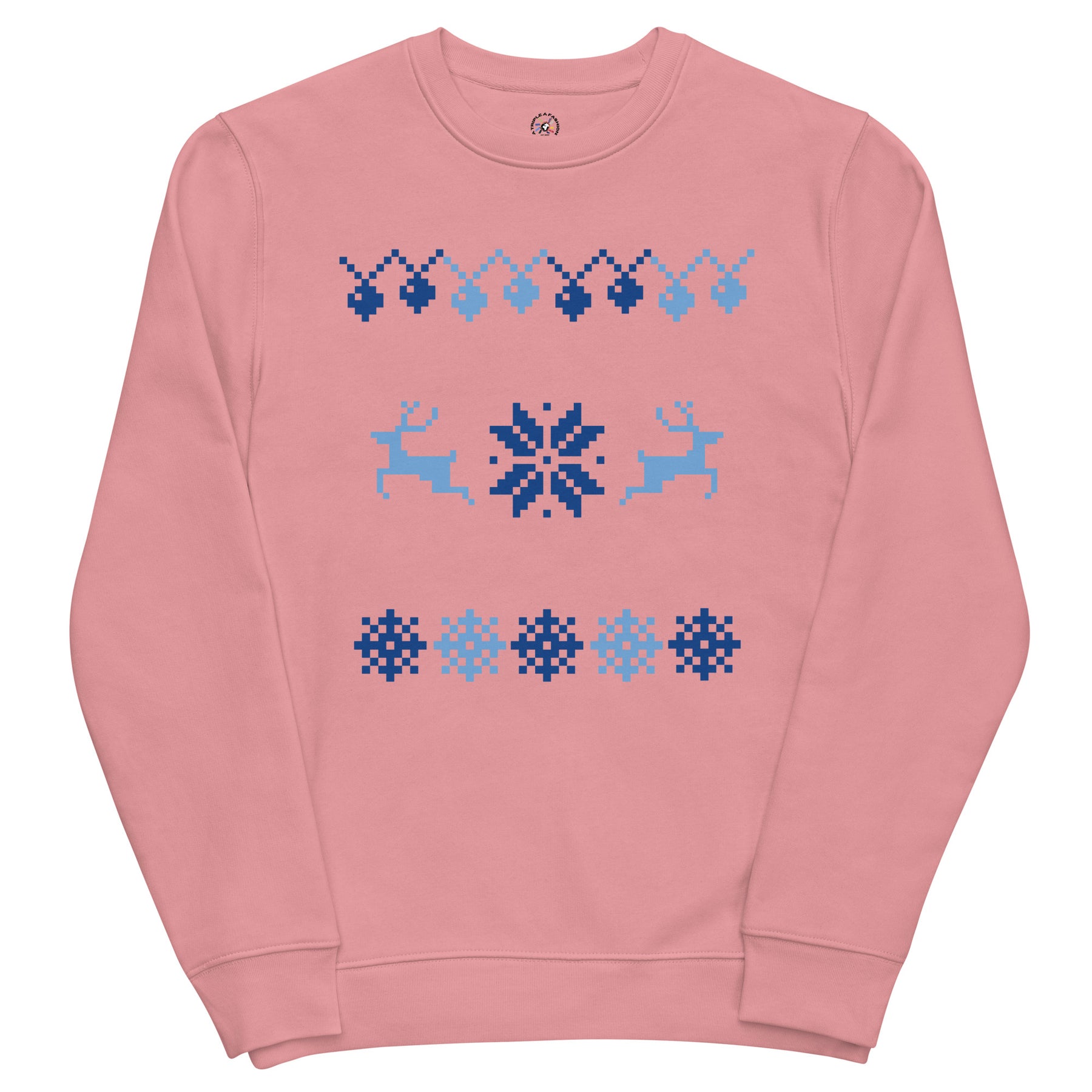 A Smile for Christmas Unisex eco sweatshirt - TRIPLE-A