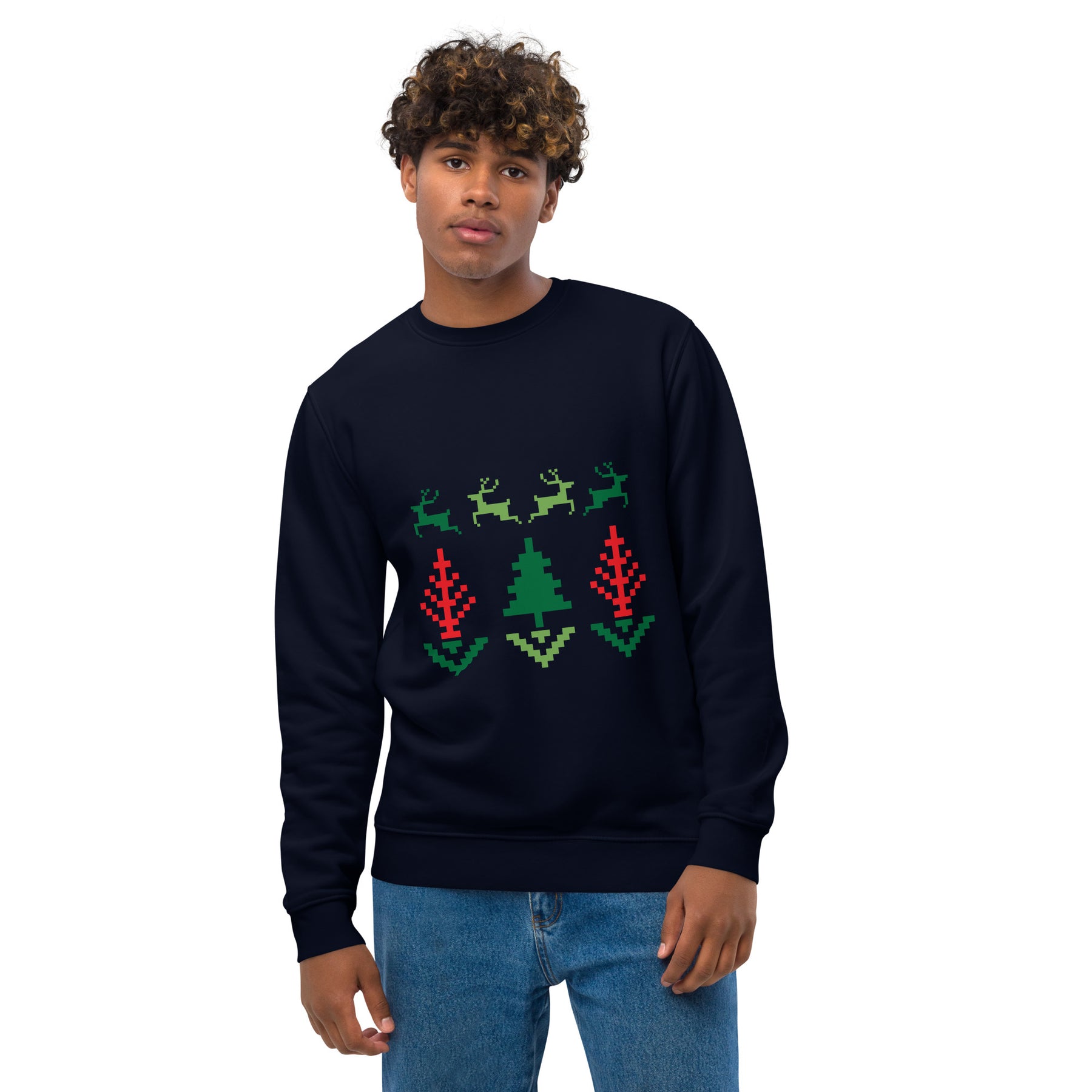 A Smile for Christmas Unisex eco sweatshirt - TRIPLE-A