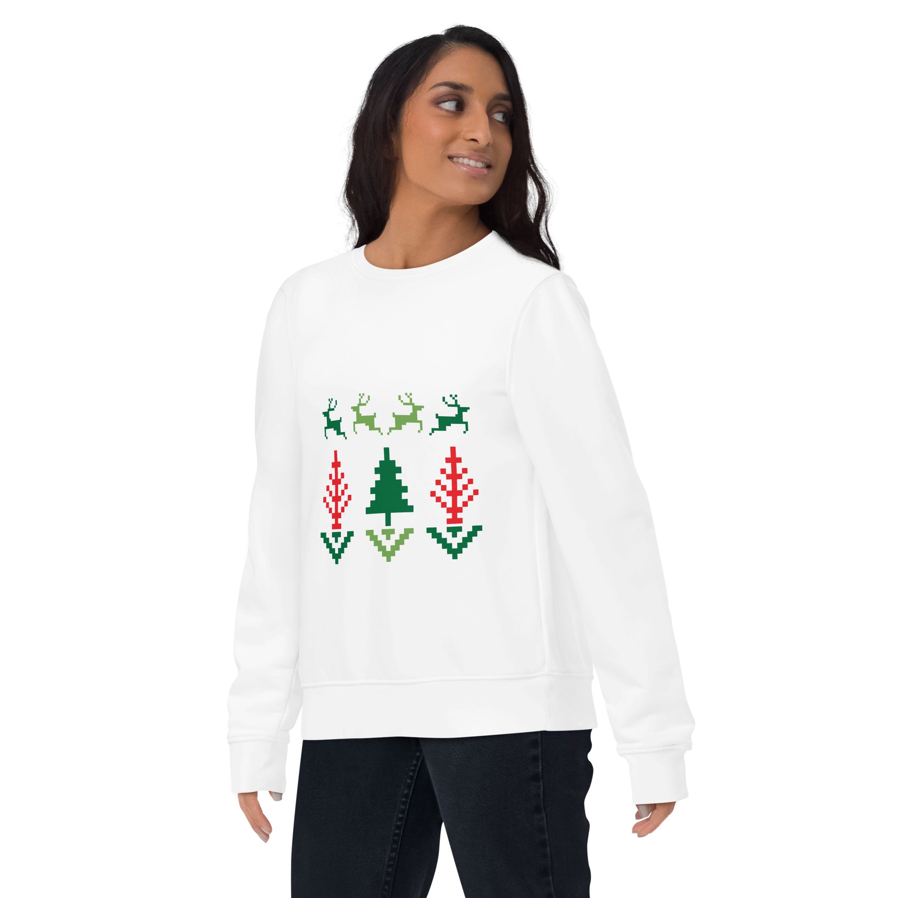 A Smile for Christmas Unisex eco sweatshirt - TRIPLE-A