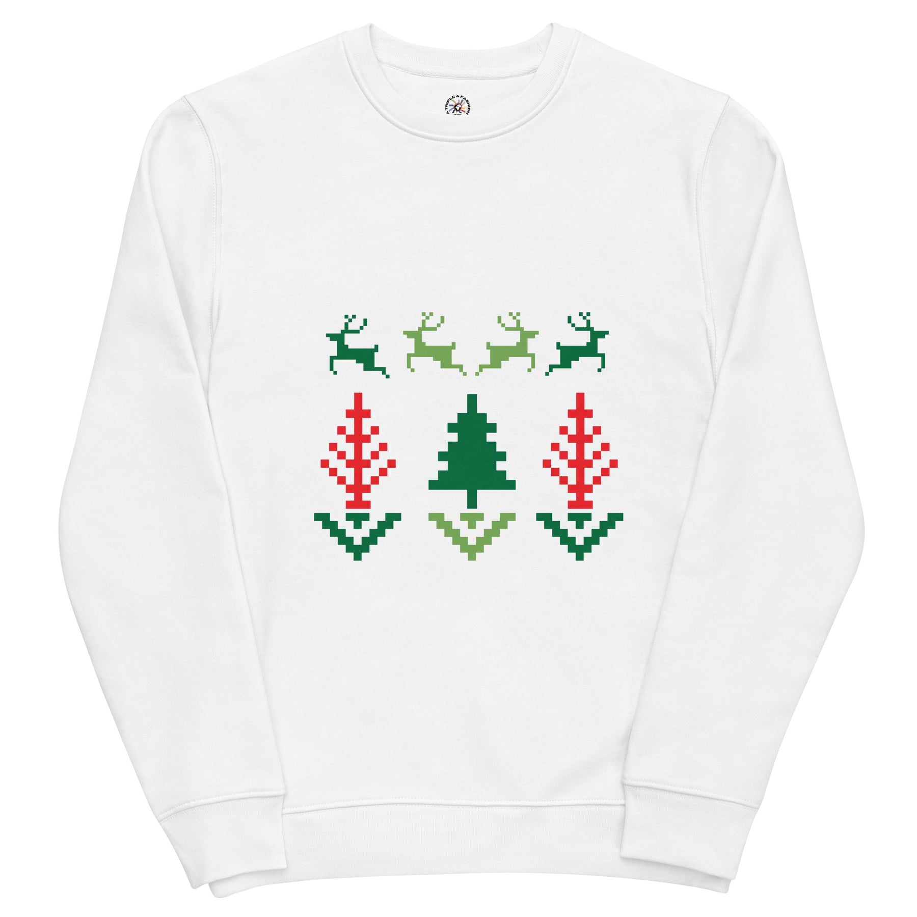 A Smile for Christmas Unisex eco sweatshirt - TRIPLE-A