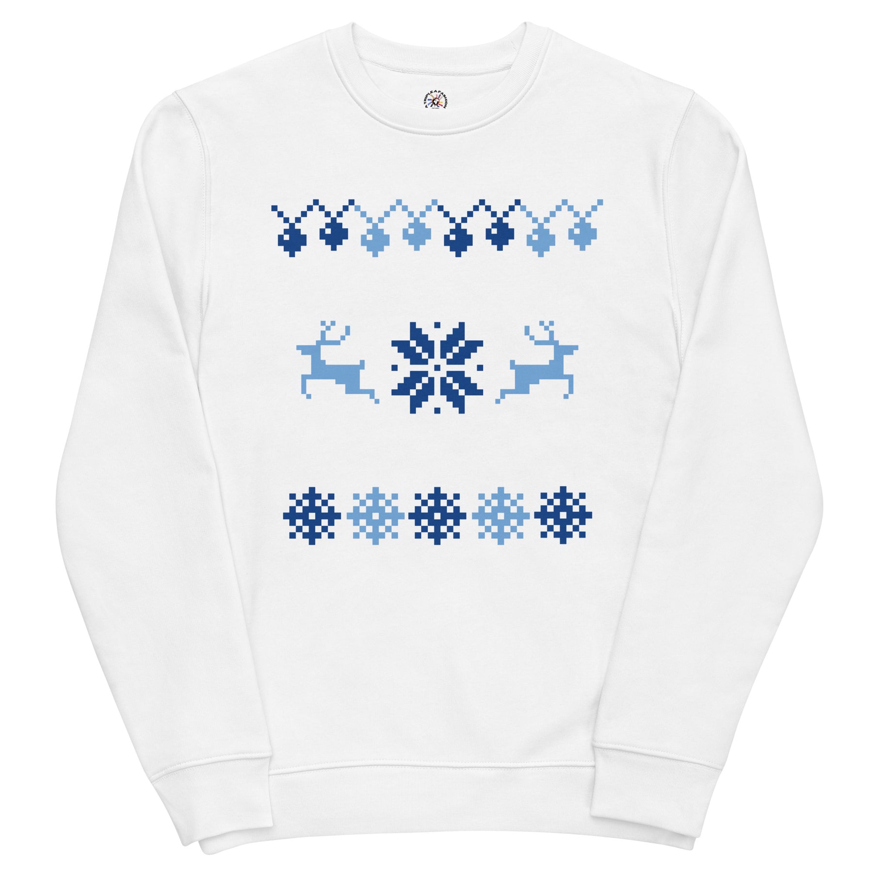 A Smile for Christmas Unisex eco sweatshirt - TRIPLE-A