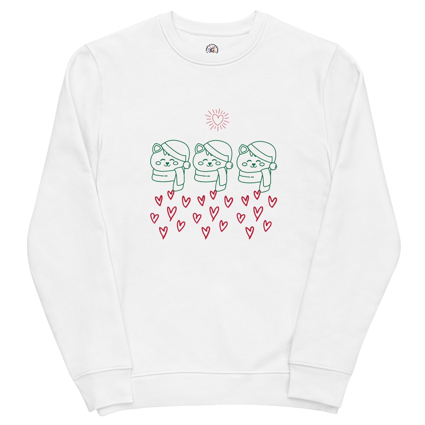 A Smile for Christmas Unisex eco sweatshirt - TRIPLE-A