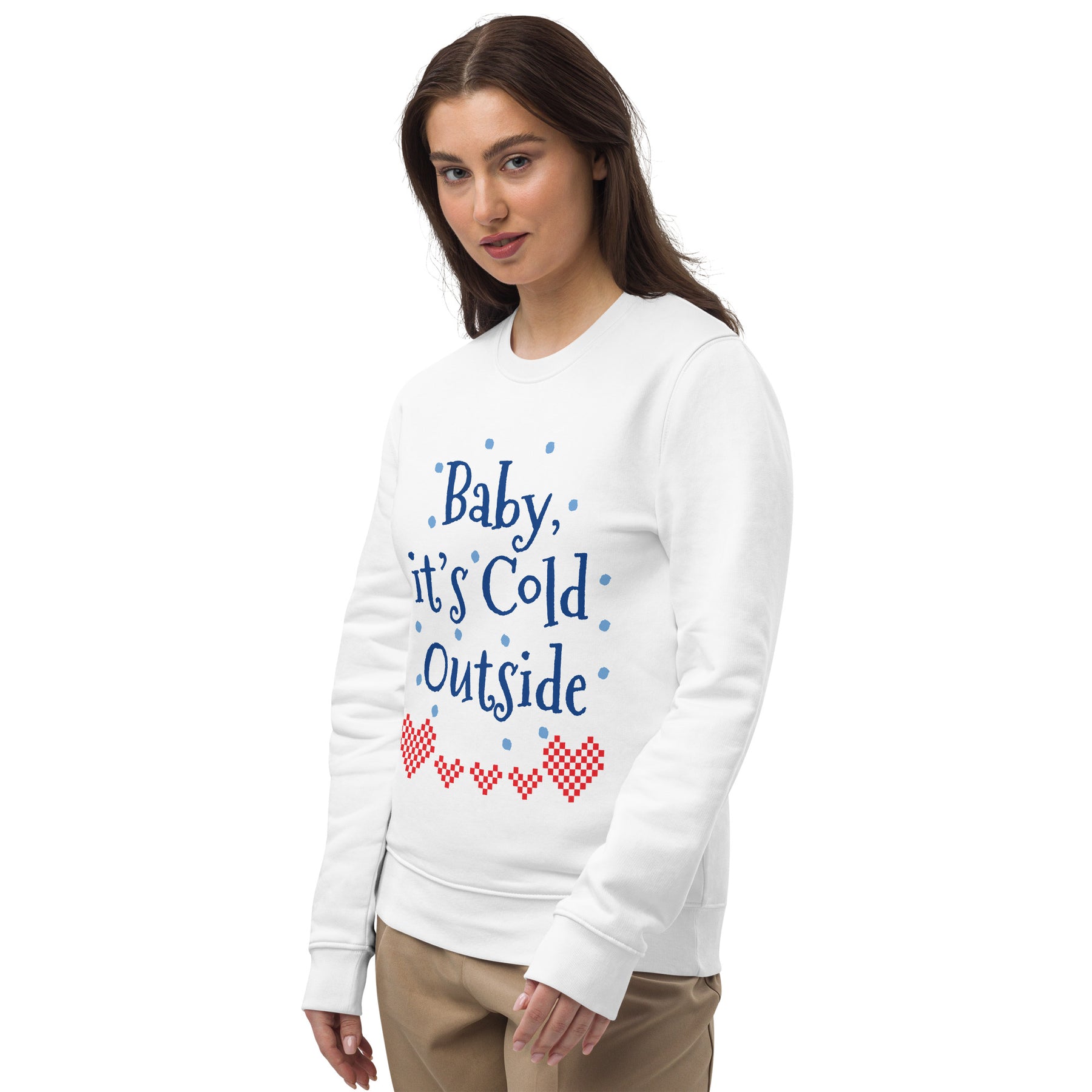 A Smile for Christmas Unisex eco sweatshirt - TRIPLE-A