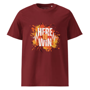 HERE TO WIN- Unisex organic cotton t-shirt