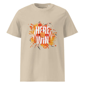 HERE TO WIN- Unisex organic cotton t-shirt