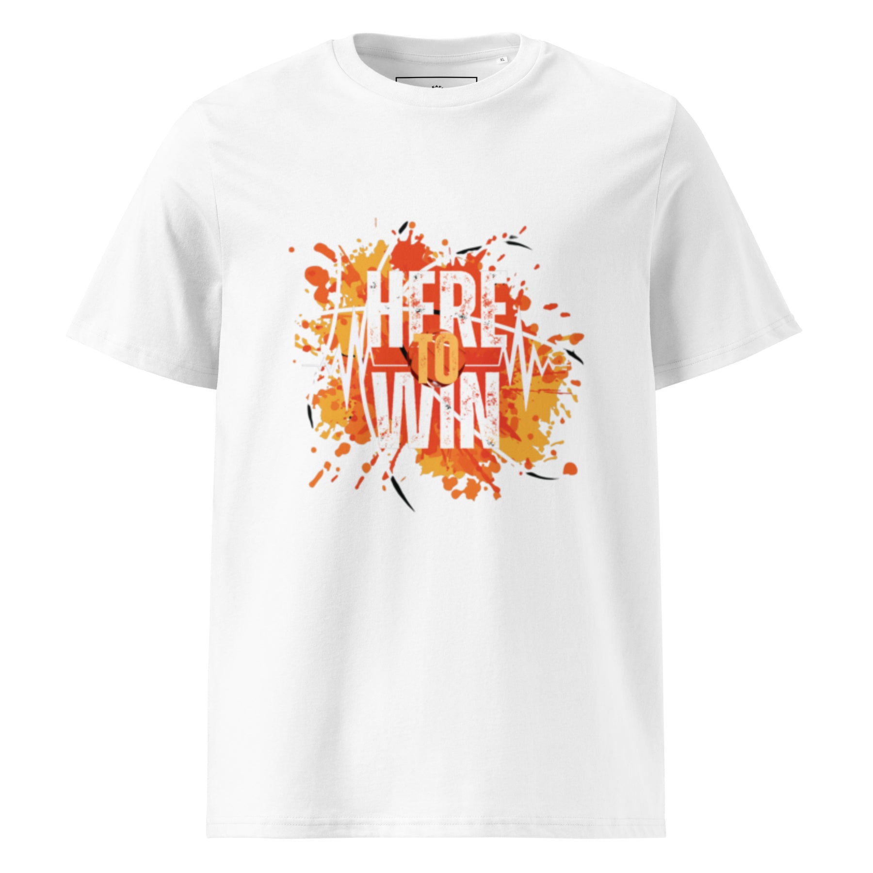 HERE TO WIN- Unisex organic cotton t-shirt