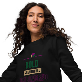 BOLD- Unisex organic raglan sweatshirt - TRIPLE-A