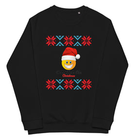 A Smile for Christmas Unisex organic raglan sweatshirt - TRIPLE-A