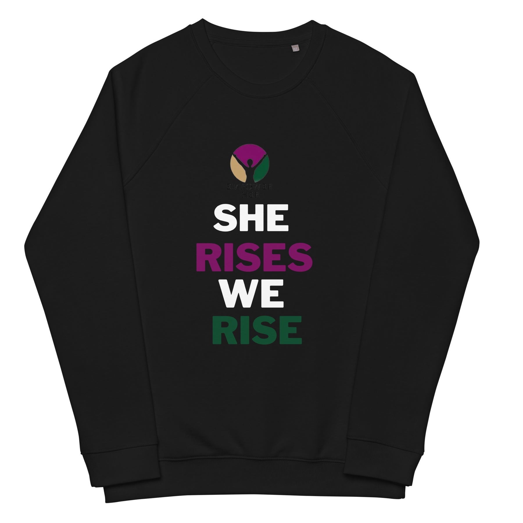 RISE- Unisex organic raglan sweatshirt - TRIPLE-A