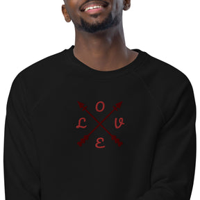 Love Unisex organic raglan sweatshirt - TRIPLE-A