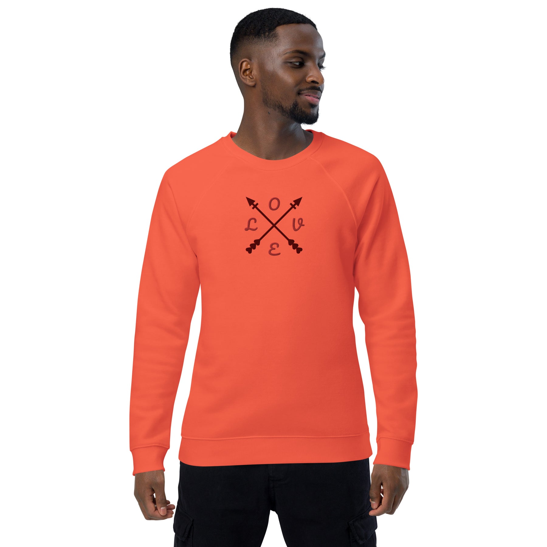 Love Unisex organic raglan sweatshirt - TRIPLE-A