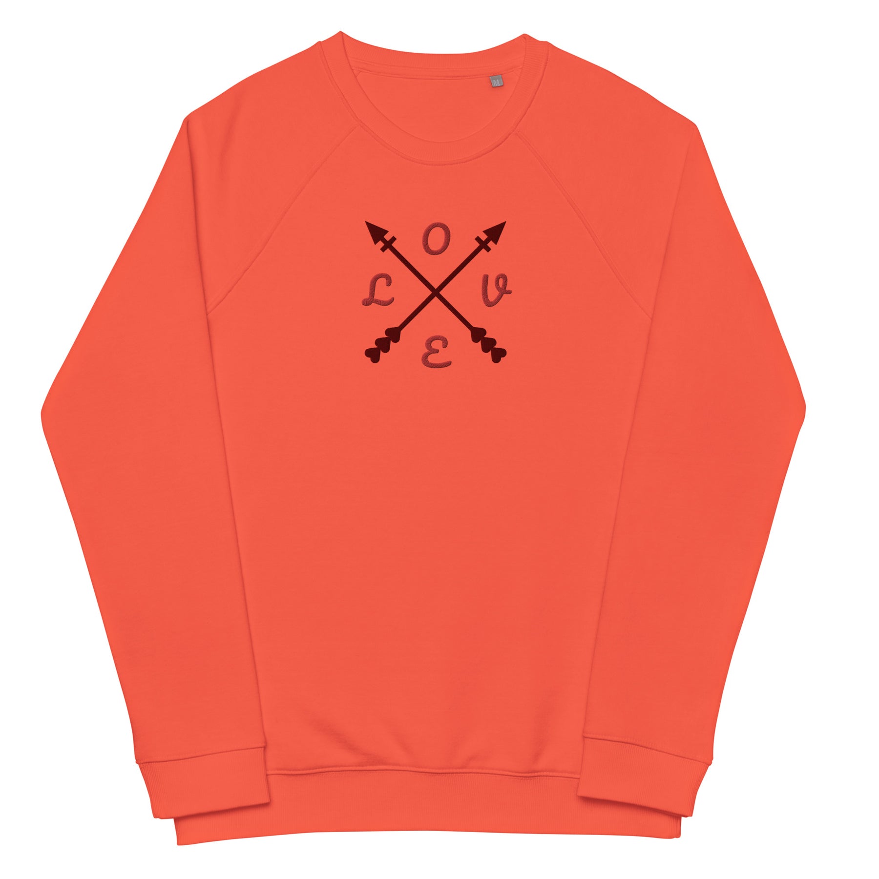 Love Unisex organic raglan sweatshirt - TRIPLE-A