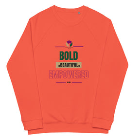 BOLD- Unisex organic raglan sweatshirt - TRIPLE-A