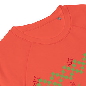 A Smile for Christmas Unisex organic raglan sweatshirt - TRIPLE-A