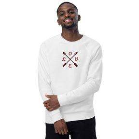 Love Unisex organic raglan sweatshirt - TRIPLE-A