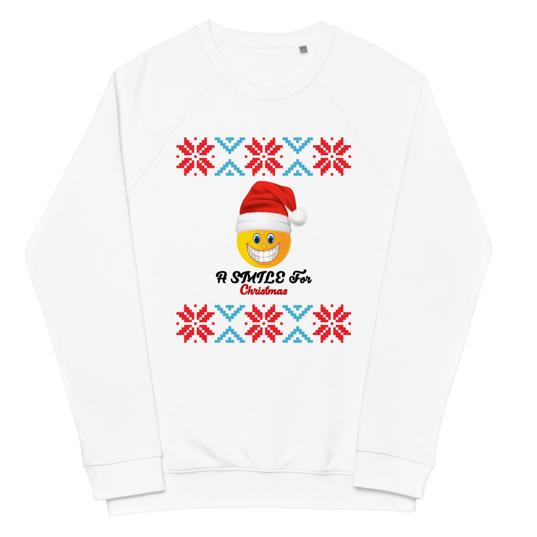 Christmas Unisex organic raglan Sweatshirt - TRIPLE-A