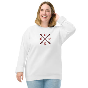 Love Unisex organic raglan sweatshirt - TRIPLE-A