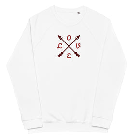 Love Unisex organic raglan sweatshirt - TRIPLE-A