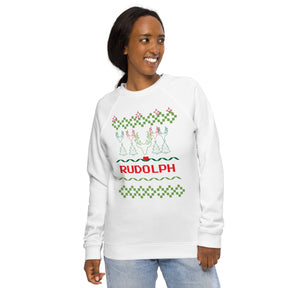 A Smile for Christmas Unisex organic raglan sweatshirt - TRIPLE-A