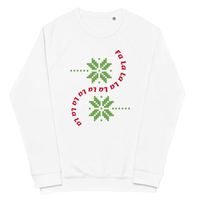 A Smile for Christmas Unisex organic raglan sweatshirt - TRIPLE-A