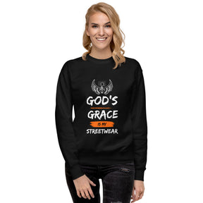 GOD'S GRACE - Unisex Premium Sweatshirt - TRIPLE-A