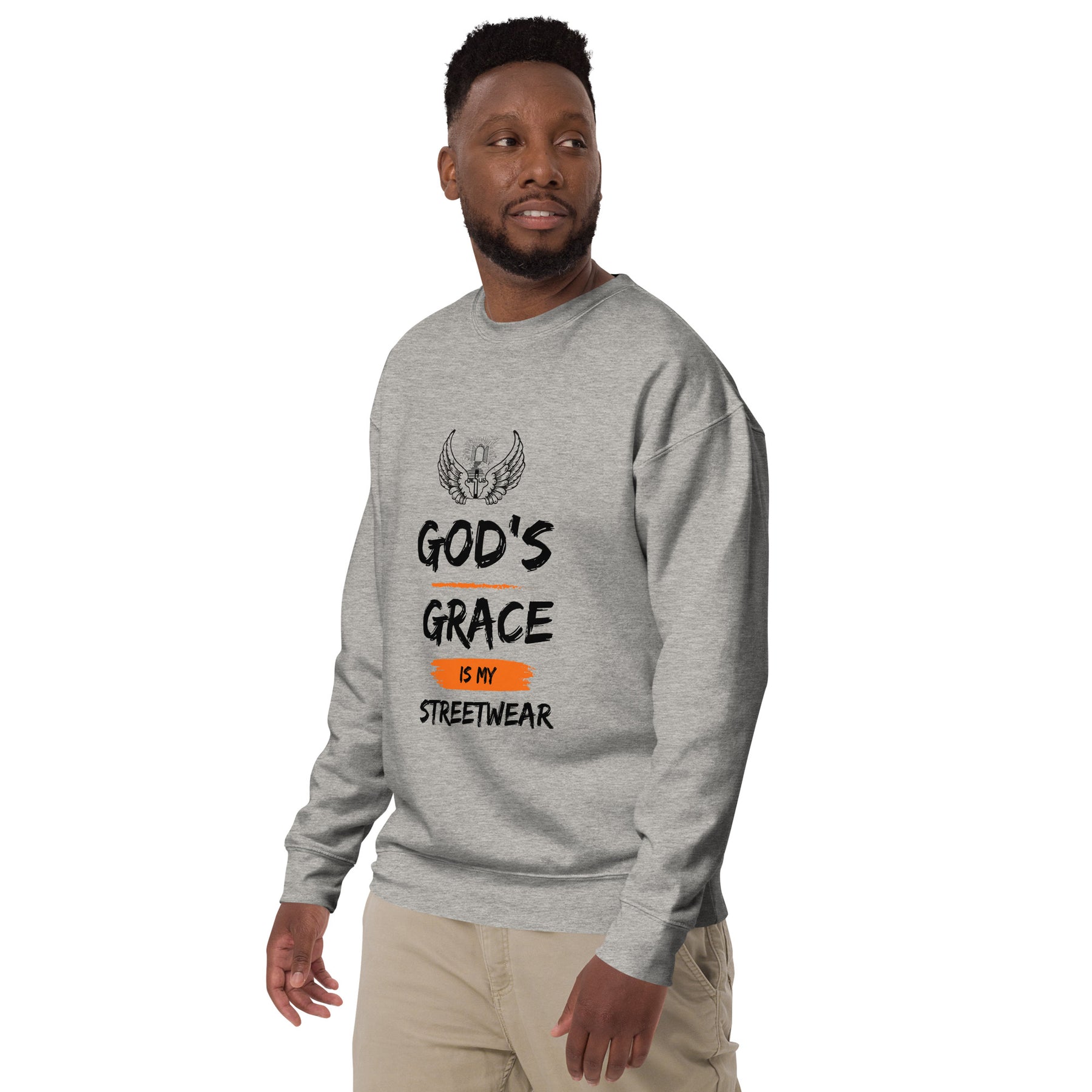 GOD'S GRACE - Unisex Premium Sweatshirt - TRIPLE-A