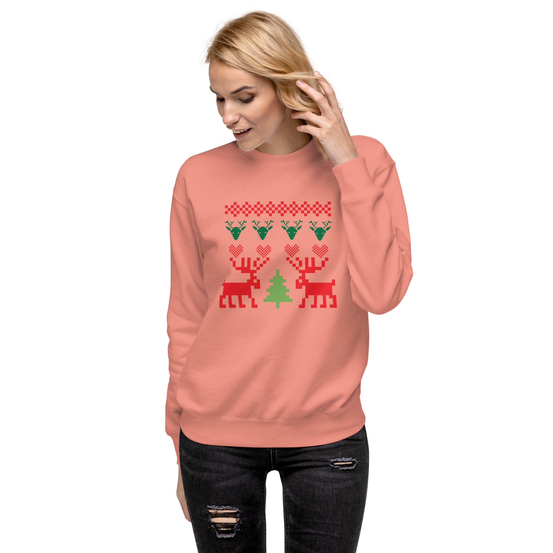 A Smile for Christmas Unisex Premium Sweatshirt - TRIPLE-A