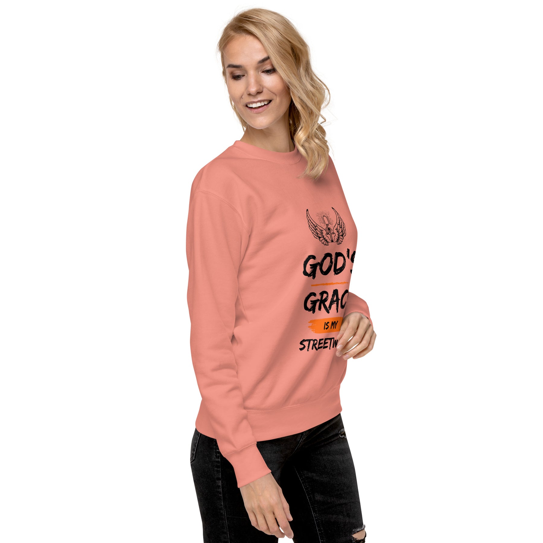 GOD'S GRACE - Unisex Premium Sweatshirt - TRIPLE-A