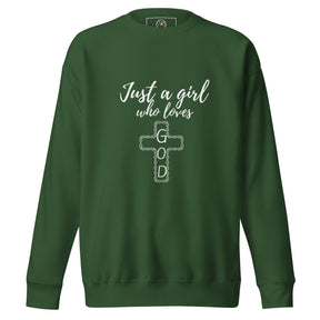 JUST A GIRL -  Premium Sweatshirt - TRIPLE-A