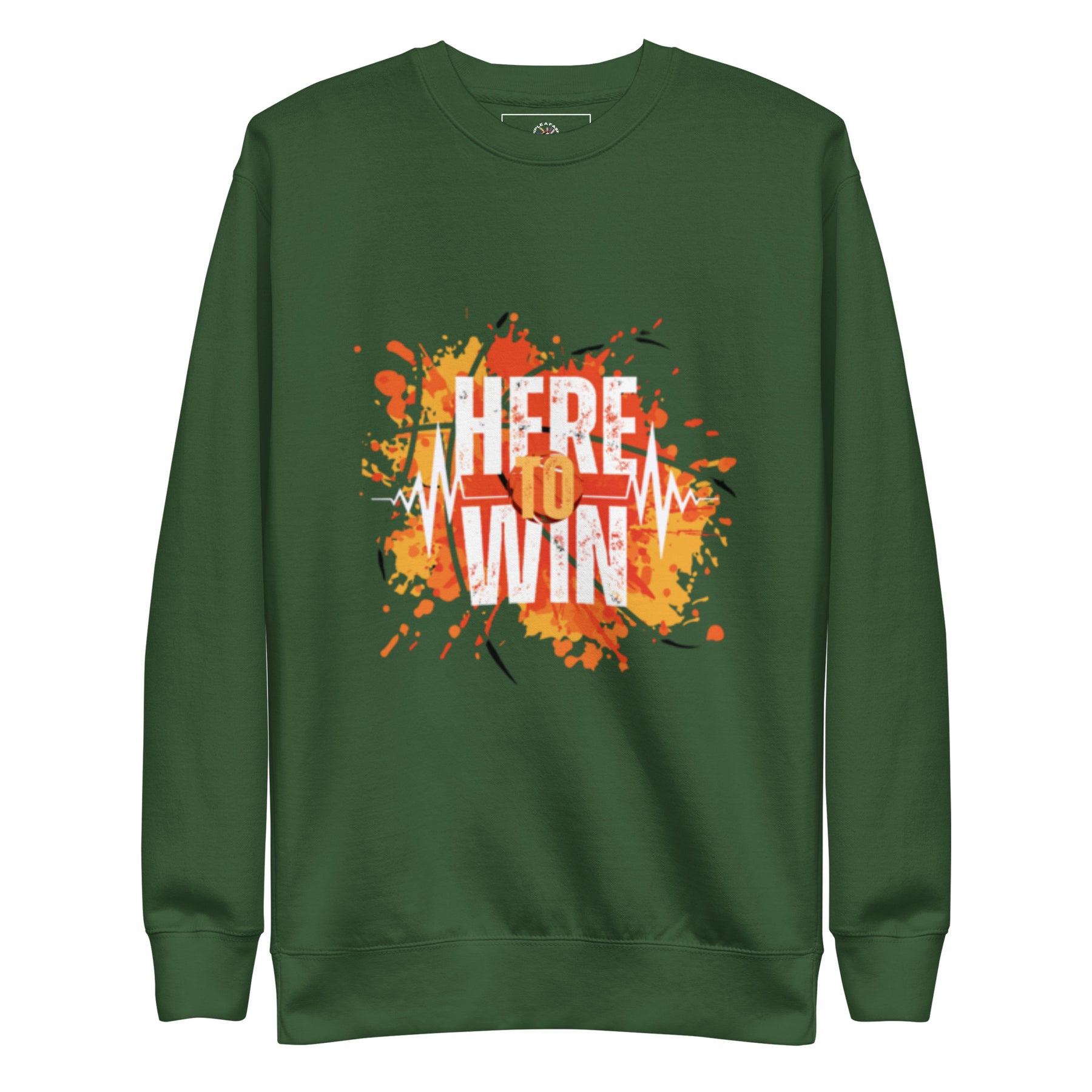 HERE TO WIN- Unisex Premium Sweatshirt