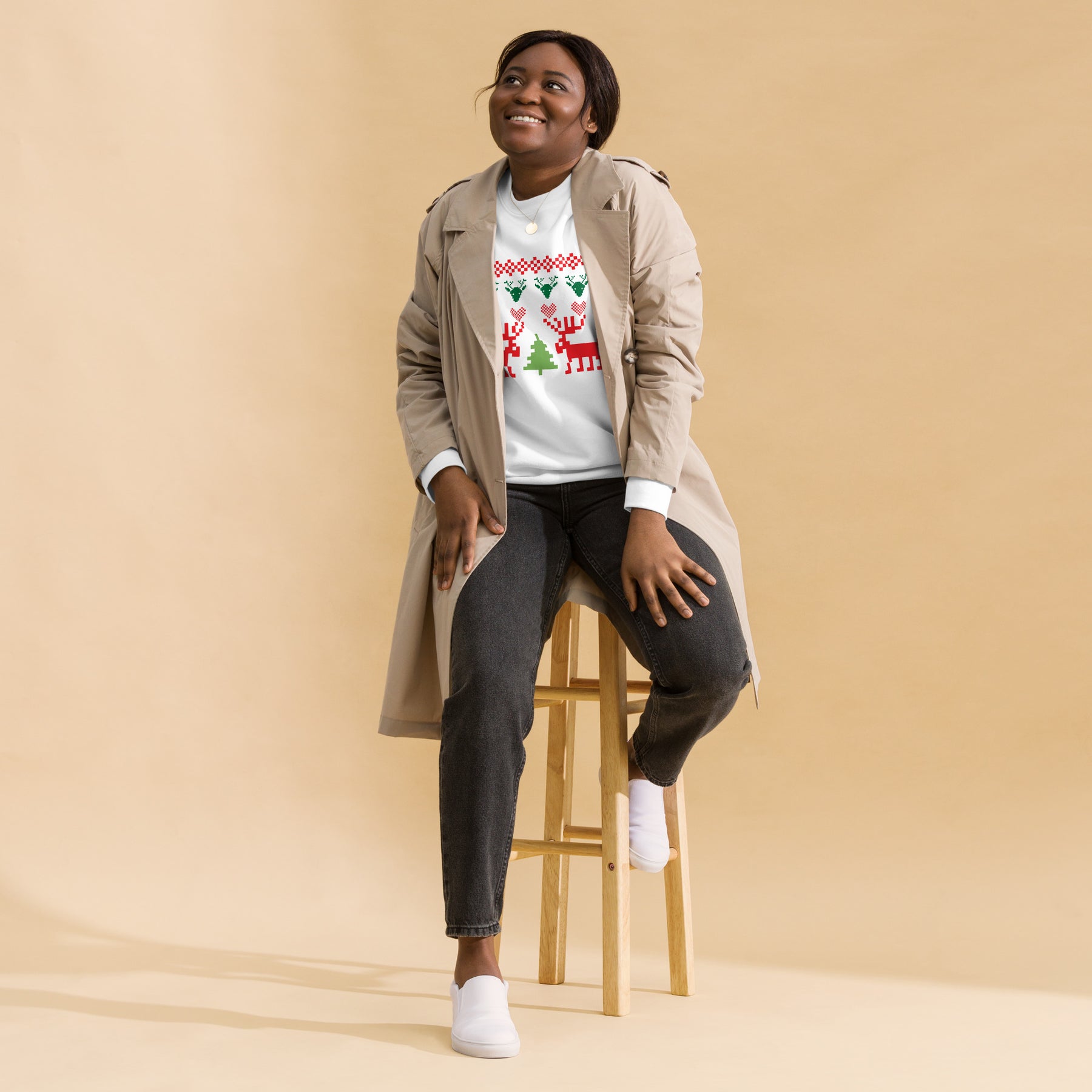 A Smile for Christmas Unisex Premium Sweatshirt - TRIPLE-A