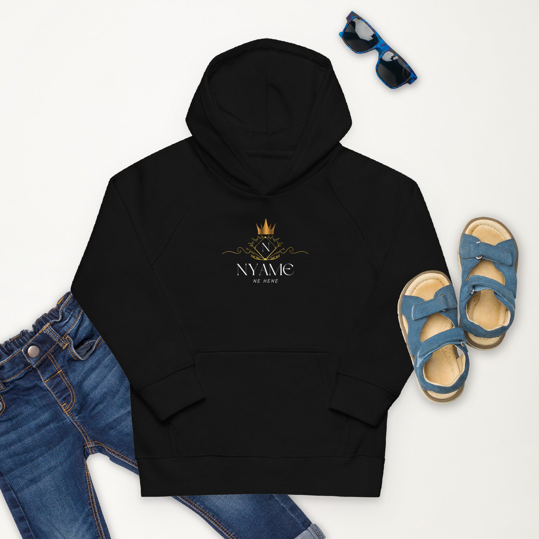 NYAME NE HENE-Kids Eco Hoodie - TRIPLE-A