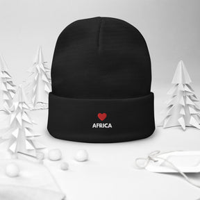 AFRICA-Embroidered Beanie - embroidered hats fast  TRIPLE-A