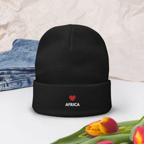 AFRICA-Embroidered Beanie -  embroidered hats fast TRIPLE-A