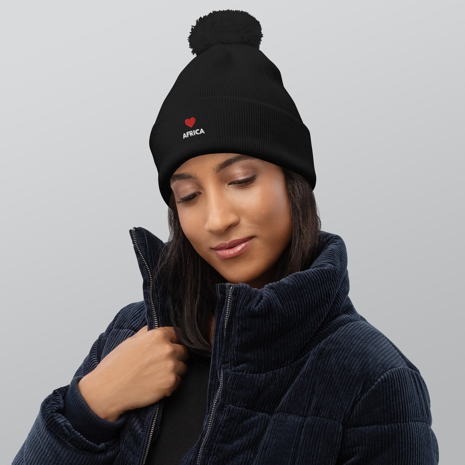 AFRICA-Pom pom beanie - TRIPLE-A