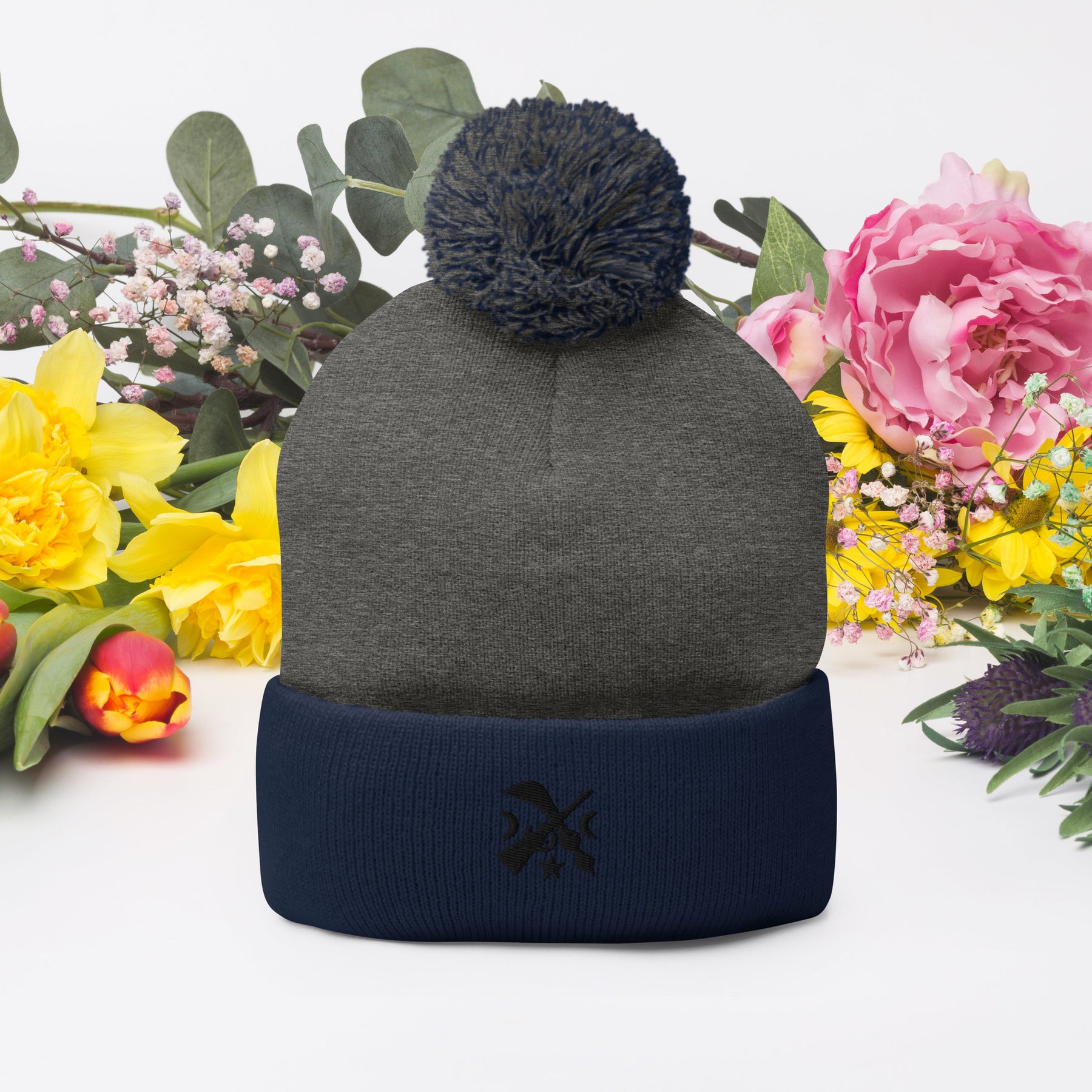 ADINKRA-Pom-Pom Beanie - TRIPLE-A