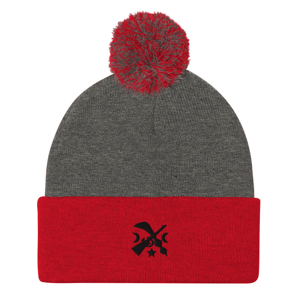 ADINKRA-Pom-Pom Beanie - TRIPLE-A