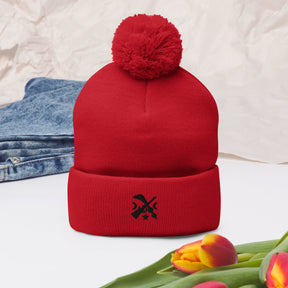 ADINKRA-Pom-Pom Beanie - TRIPLE-A