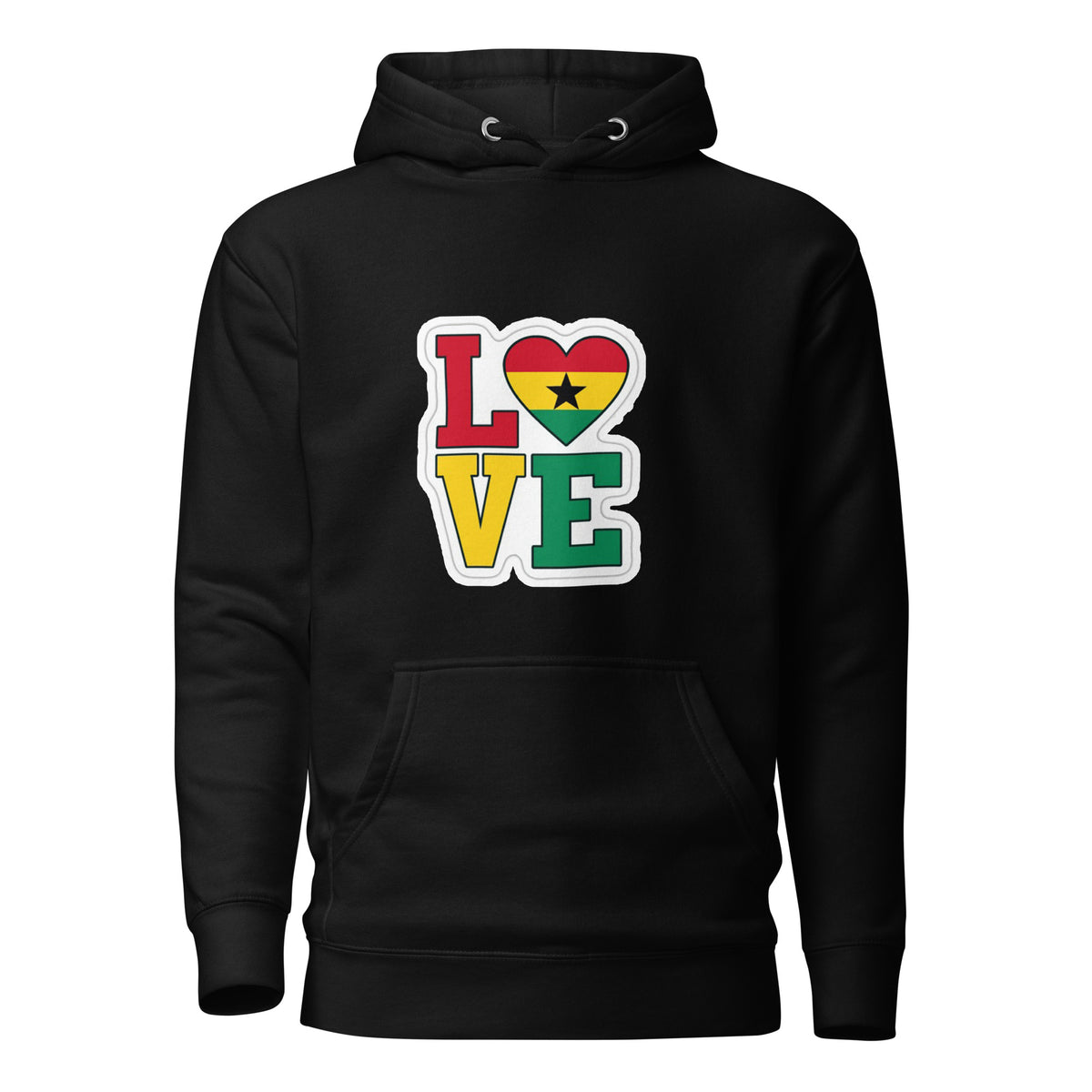 Love in Ghana Colours Unisex Hoodie - TRIPLE-A