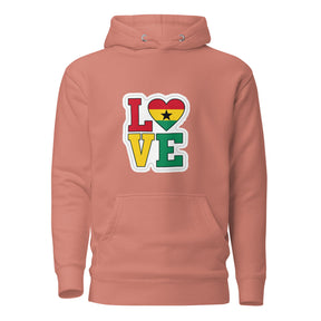 Love in Ghana Colours Unisex Hoodie - TRIPLE-A