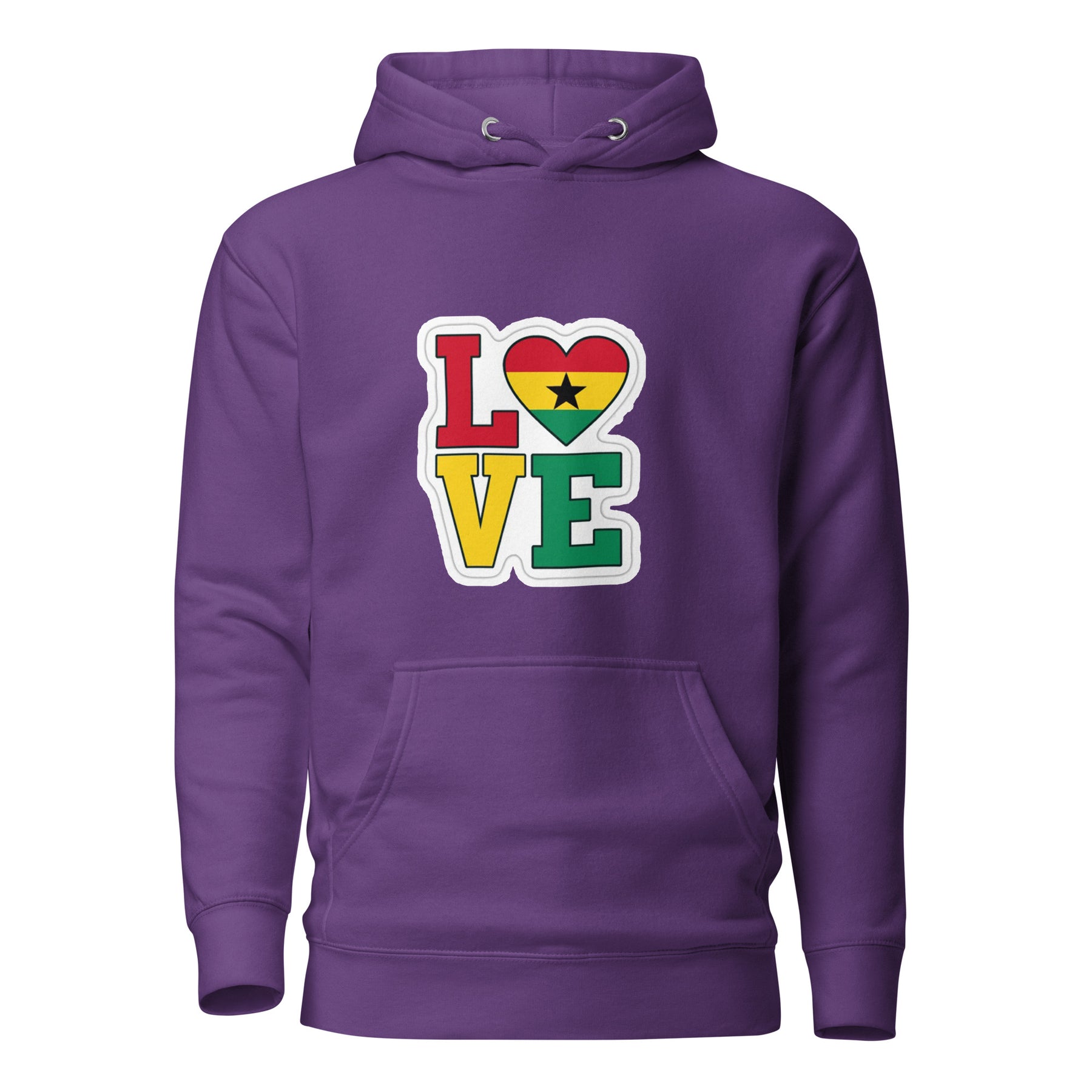 Love in Ghana Colours Unisex Hoodie - TRIPLE-A