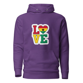 Love in Ghana Colours Unisex Hoodie - TRIPLE-A