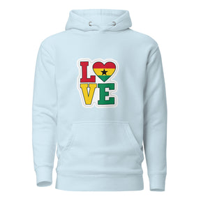 Love in Ghana Colours Unisex Hoodie - TRIPLE-A