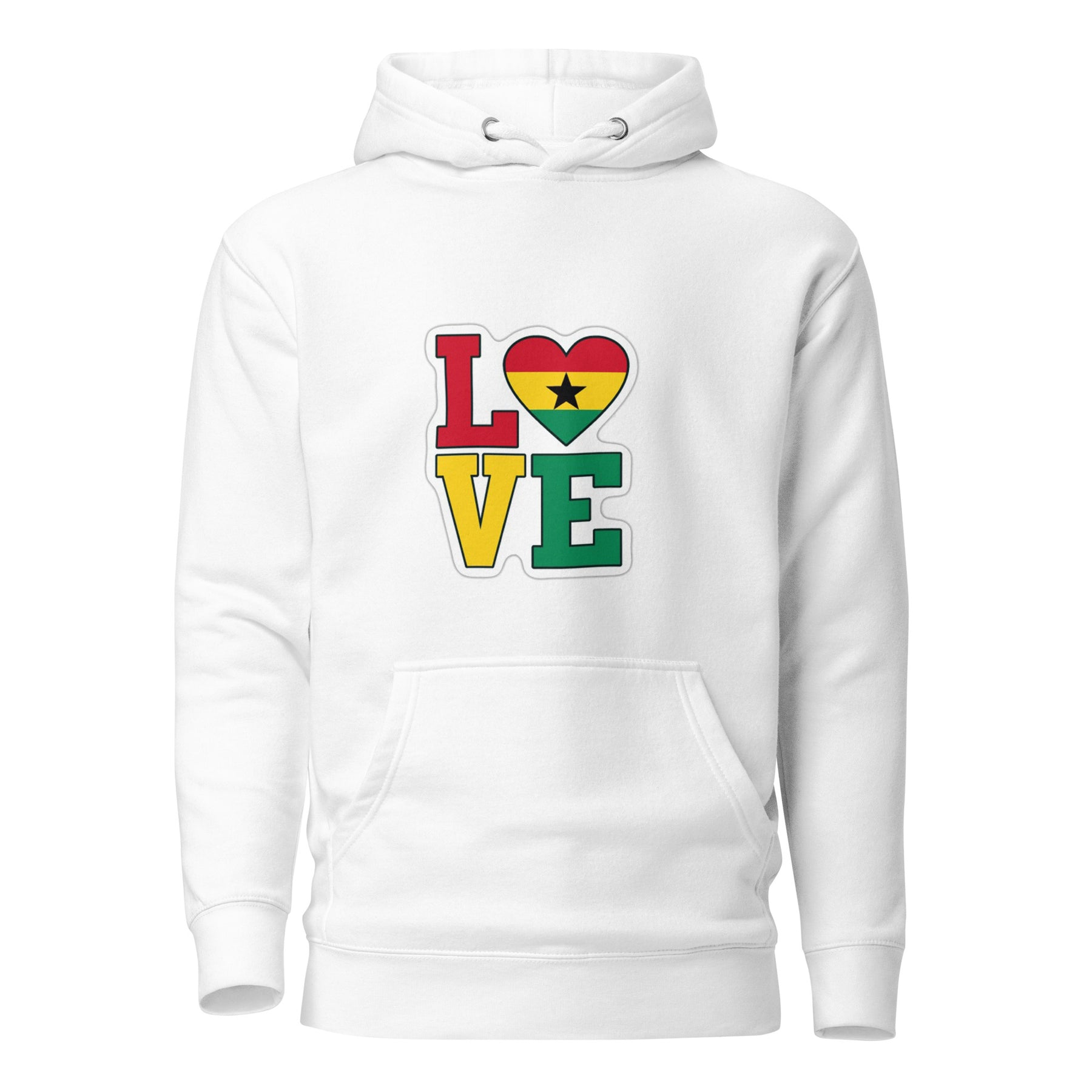 Love in Ghana Colours Unisex Hoodie - TRIPLE-A